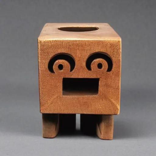 Image similar to anthropomorphic cube with legs