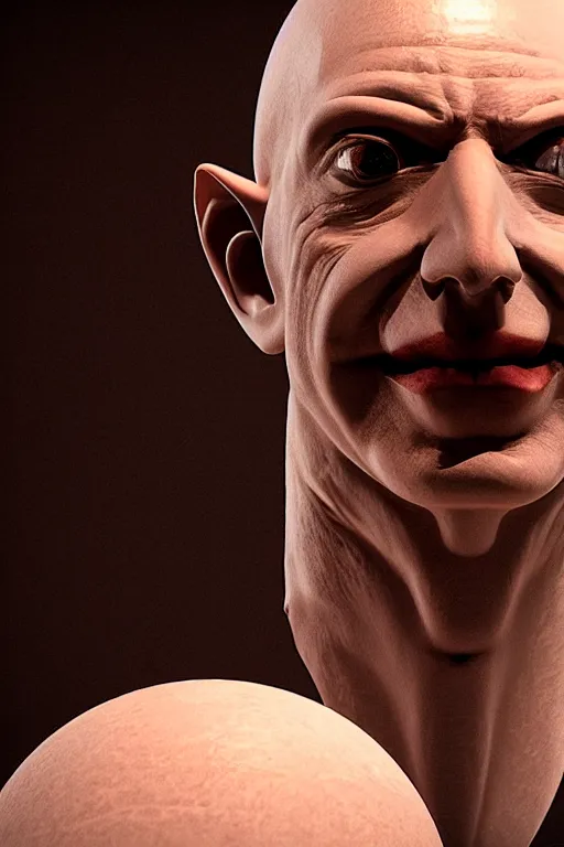 Image similar to jeff bezos as nosferatu, photorealistic, cinematic lighting, highly detailed, very intricate