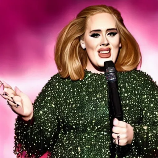 Prompt: adele singing in 2 0 2 2