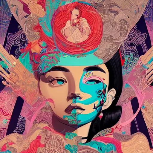 Prompt: Tristan Eaton, victo ngai, artgerm, Perfect princess