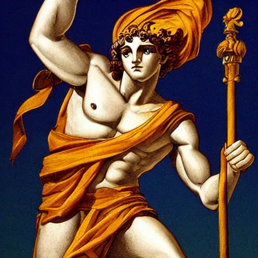 Prompt: hermes greek mythology