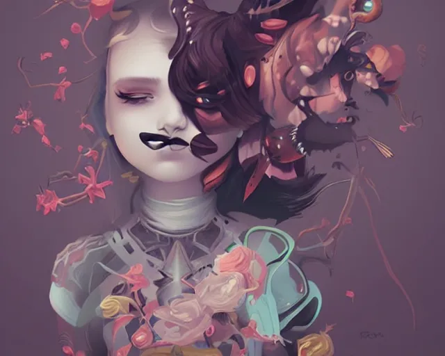 Image similar to what, a simple vector pop surrealism, by ross tran, surrealism
