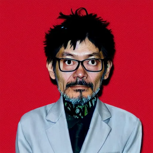 Prompt: Hideaki Anno in style of Akiyuki Shinbo