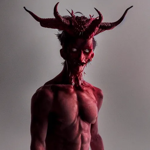 Image similar to a demon inspired by clouds created by the make up artist hungry, photographed by andrew thomas huang, cinematic, expensive visual effects