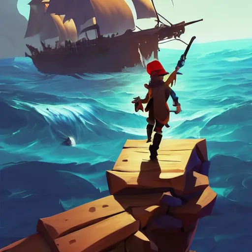 Image similar to painting jack the pirate on sea of thieves game avatar hero smooth face median photoshop filter cutout vector behance hd by jesper ejsing, by rhads, makoto shinkai and lois van baarle, ilya kuvshinov, rossdraws, illustration, art by ilya kuvshinov and gustav klimt