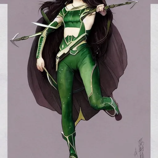 Image similar to Billie Eilish as Female Loki, very detailed, digital art, trending on artstation, concept art, smooth, illustration, art by artgerm and greg rutkowski and alphonse mucha and J. C. Leyendecker and Edmund Blair Leighton and Katsuhiro Otomo and Geof Darrow and Phil hale and Ashley wood and Ilya repin and Charlie Bowater