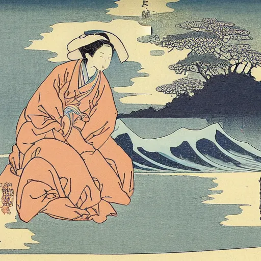 Image similar to the dream of the fisherman's wife by hokusai