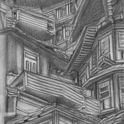 Image similar to jiufen taiwn detailed pencil drawing