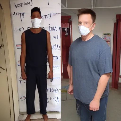 Prompt: the tallest man alive compared to Elon Mask