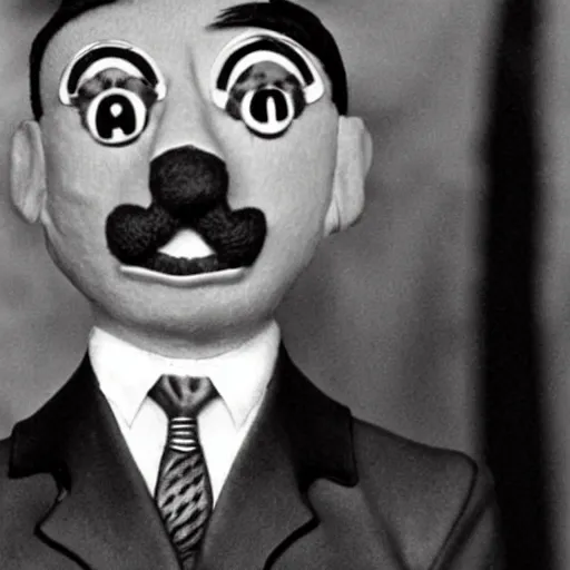 Image similar to Adolf Hitler as a muppet