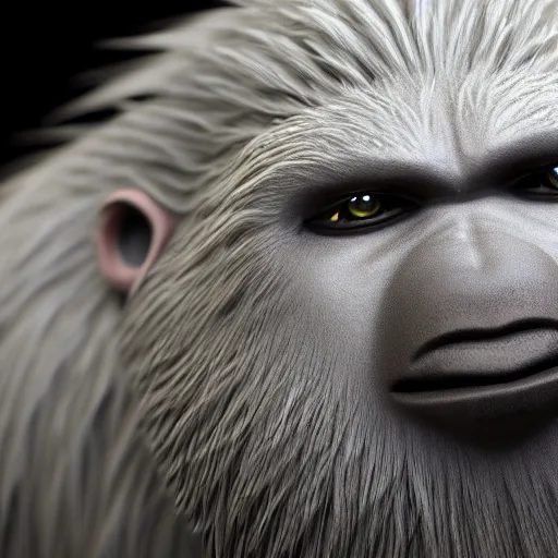 prompthunt: baby yeti in the snowy forest by grant morrison, hyperdetailed,  artstation, cgsociety, 8 k