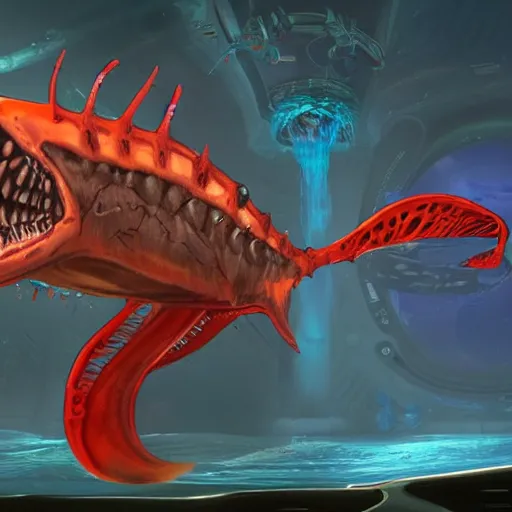 Reaper Leviathan  Subnautica creatures, Leviathan, Concept art characters