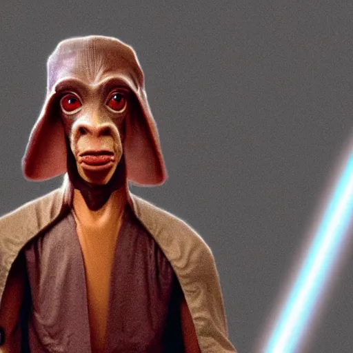 Prompt: jar jar binks as a sith lord