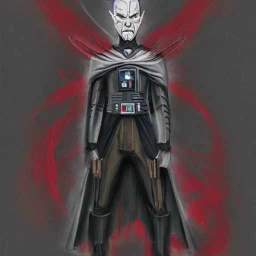 Prompt: concept art of a new Star Wars sith Lord