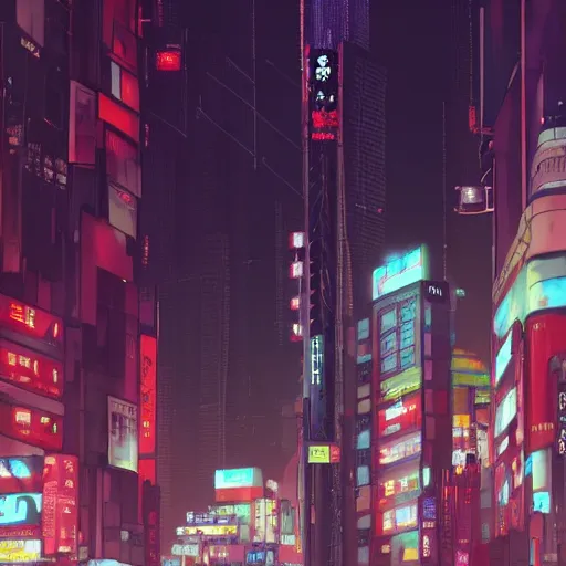 Image similar to a close up of shinjuku by makoto shinkai, beeple and james jean, aya takano color style, 4 k, super detailed, modern, 4 k, symmetrical