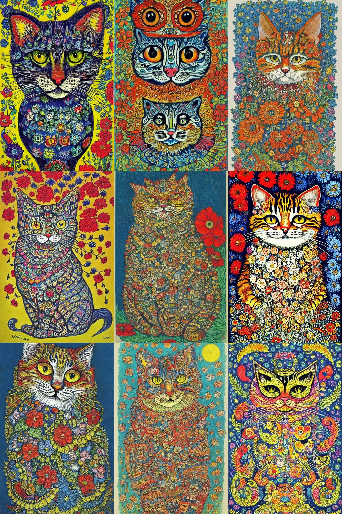 Prompt: artwork of louis wain