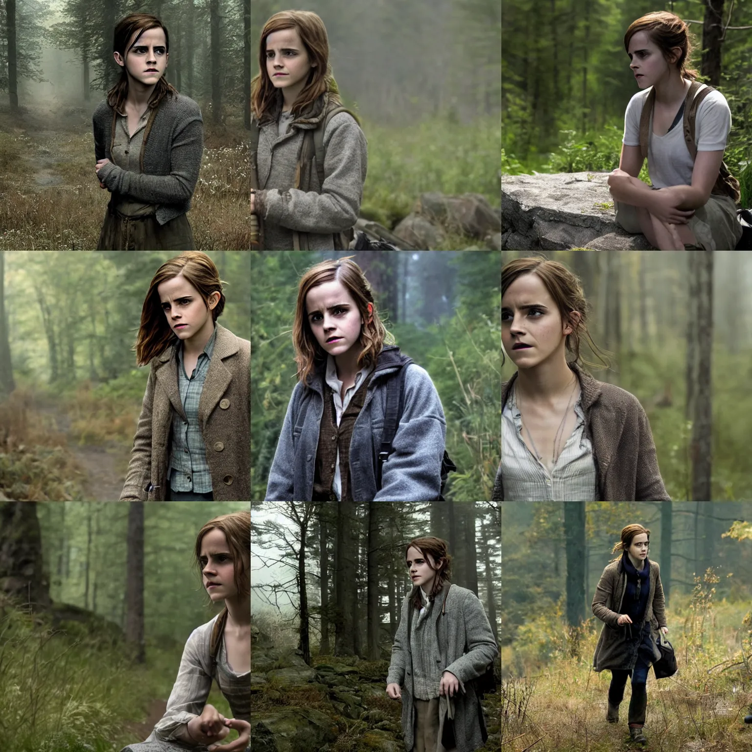 Prompt: Movie still of Emma Watson in The Vanishing of Ethan Carter