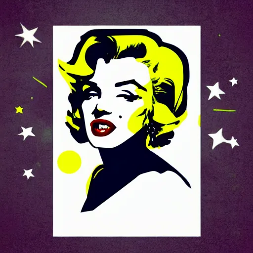 Image similar to marilyn monroe in a billowing white dress, updraft, fallout 7 6 retro futurist illustration art by butcher billy, sticker, colorful, illustration, highly detailed, simple, smooth and clean vector curves, smooth andy warhol style