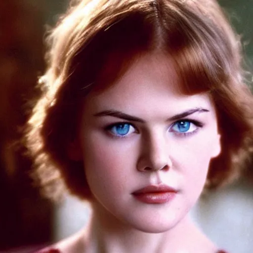 Prompt: face of young Russian Nicole Kidman