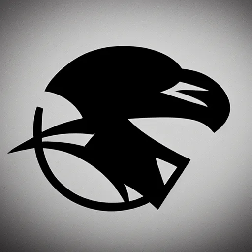 Image similar to Raven logo, trending on dribbble, mascot