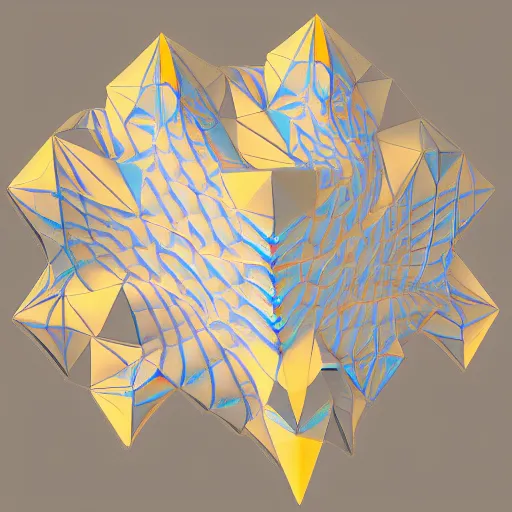 Image similar to low poly fractal