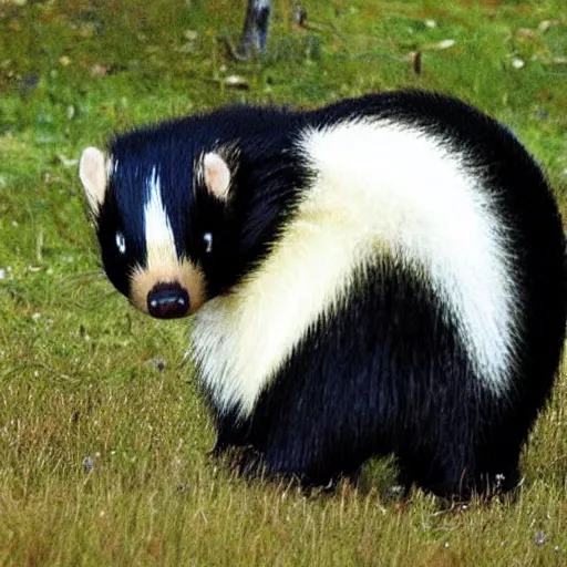 Image similar to a giant skunk