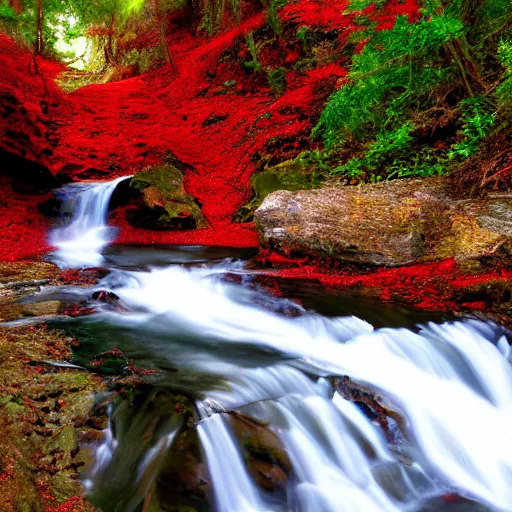 Image similar to red waterfall