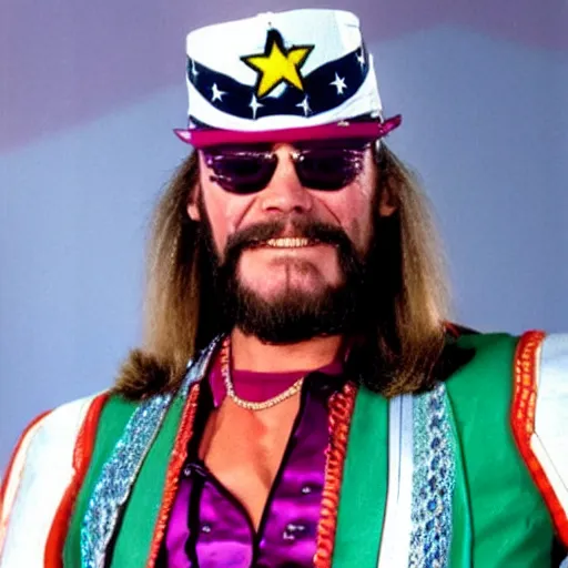 Prompt: President of the United States Macho Man Randy Savage