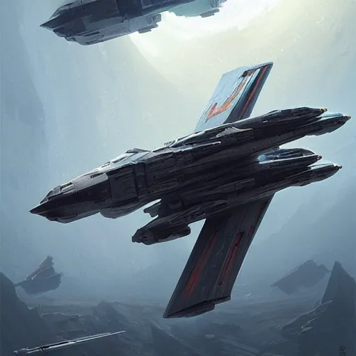 Prompt: scifi concept art by greg rutkowski, x wing starfighter, star wars expanded universe, highly detailed, digital painting, artstation, concept art, smooth, sharp foccus ilustration, artstation hq
