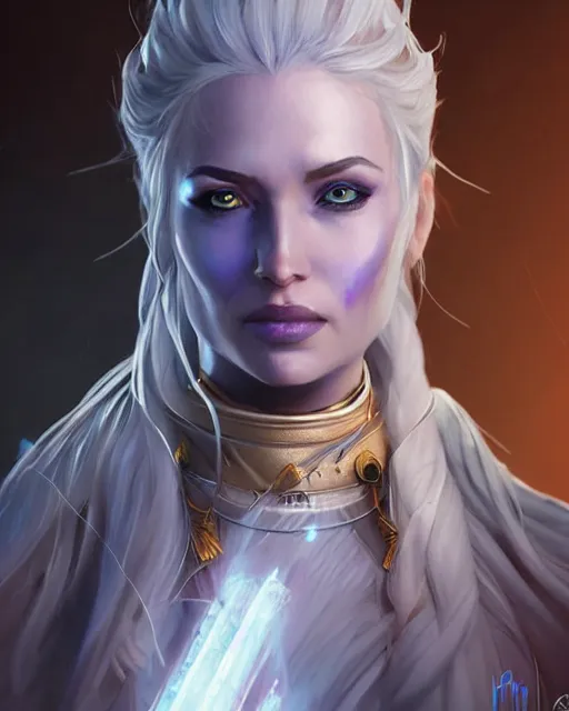 Image similar to The Ice Queen as an Apex Legends character digital illustration portrait design by, Mark Brooks detailed, soft lighting