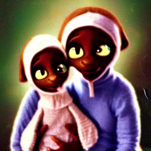 Image similar to family photo, with et, 1 9 8 4