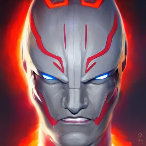 Image similar to portrait of a antony starr as ultraman from dc by greg rutkowski, highly detailed portrait, digital painting, artstation, concept art, smooth, sharp foccus ilustration, artstation hq