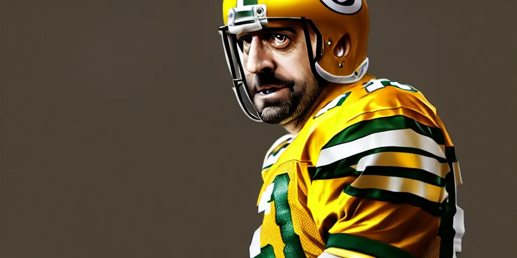 Prompt: Aaron Rodgers, cgsociety, artstation, cinematic