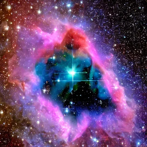 Prompt: diamond shaped nebula