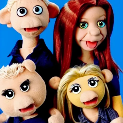 Prompt: Buffy the vampire slayer as a muppet