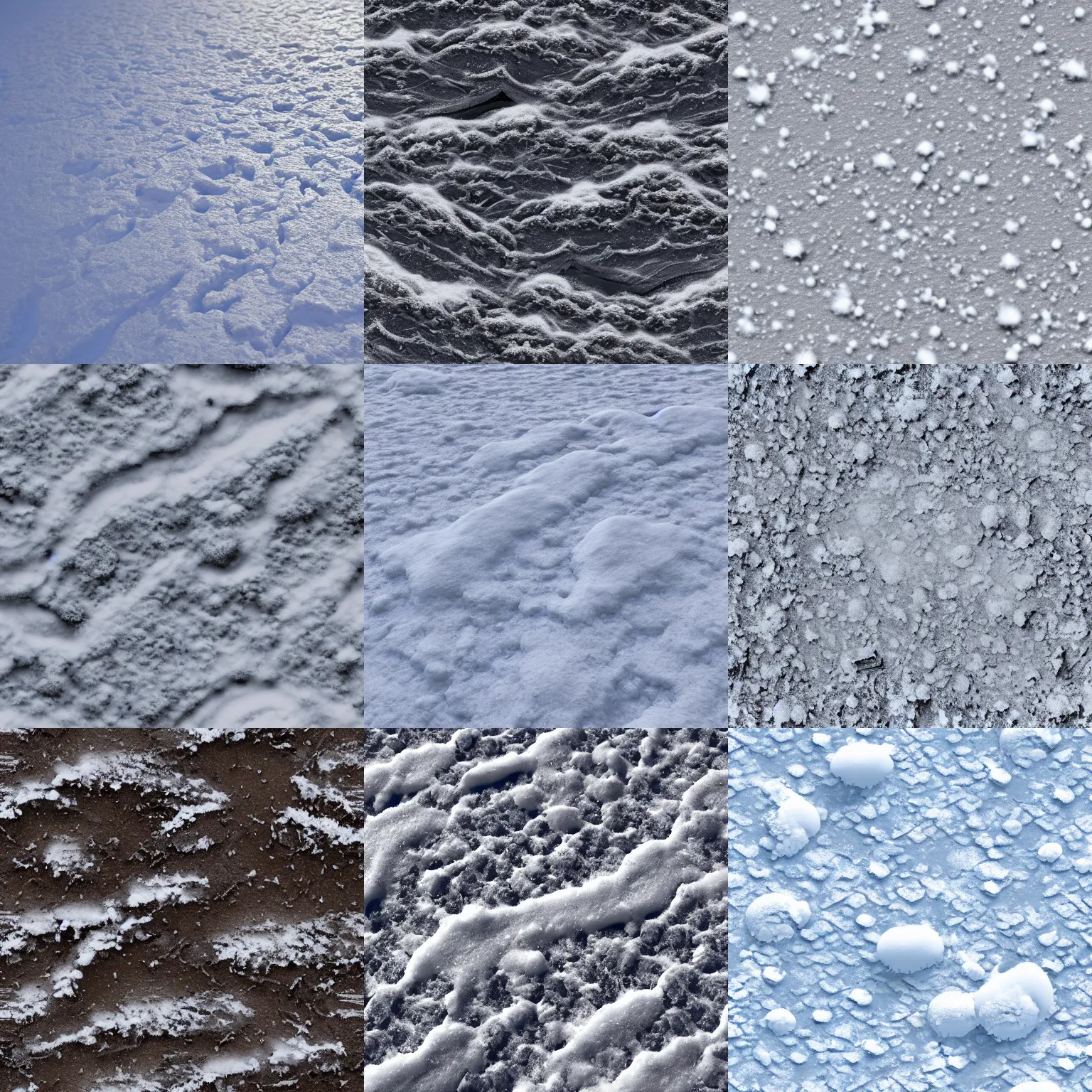 Prompt: muddy snow, 4k, hd, seamless texture