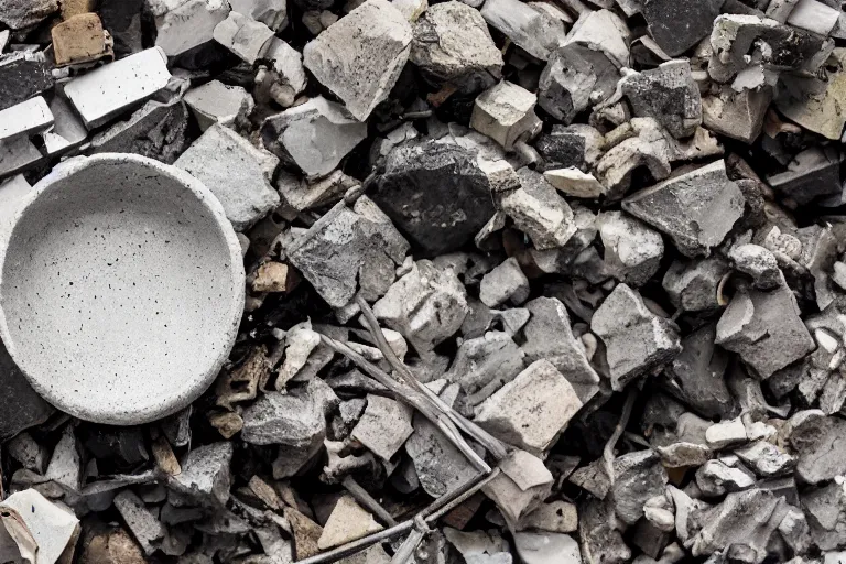 Image similar to bowl of city rubble