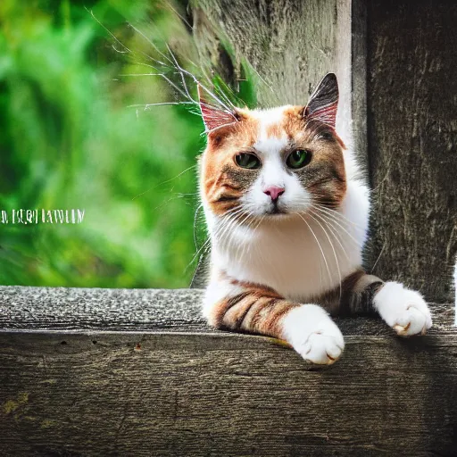 Image similar to nature photography of cat mixed with dog, award winning photography