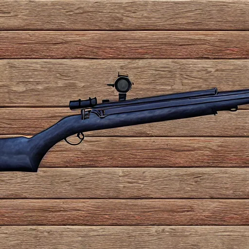 Prompt: realistic hunting rifle, medieval era, historical gun