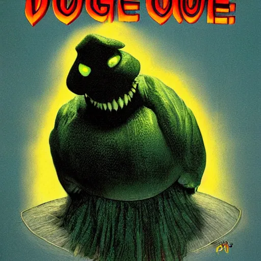 Prompt: Oogie Boogie poster by Charles Gesmar.