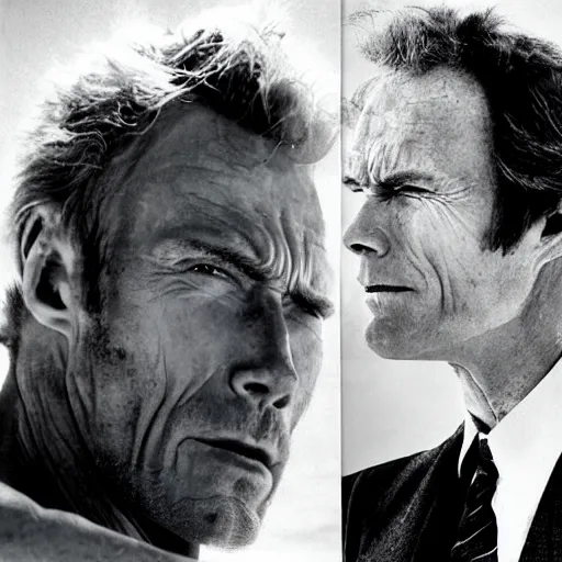 Image similar to Clint Eastwood as Greek god