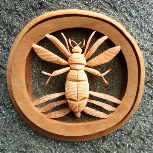 Image similar to bug carving