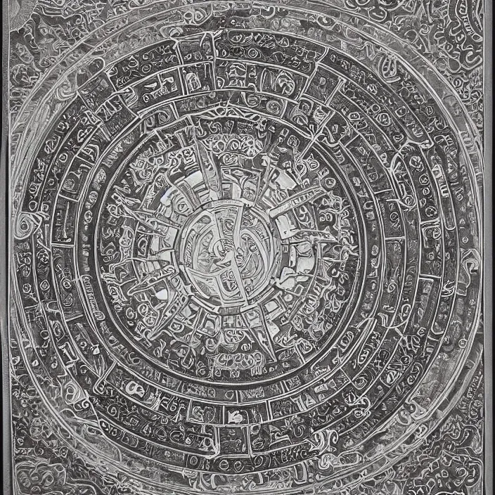 Prompt: detailed tibetan mandala by mc escher