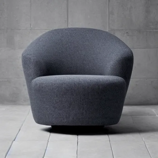 Image similar to armchair in the shape of an avacado