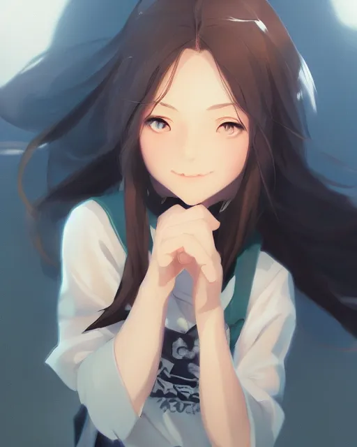 Image similar to an adorable girl, full shot, atmospheric lighting, detailed face, by makoto shinkai, stanley artgerm, lauwlop, rossdraws