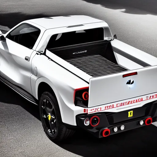 Image similar to ferrari pickup truck 2022