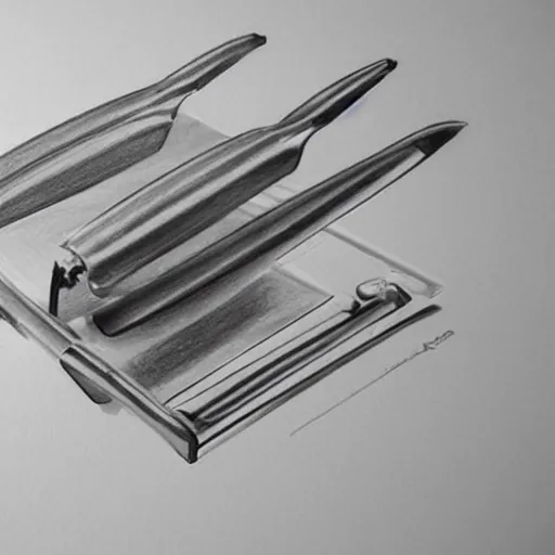 Image similar to drawing of innovative concept kitchen tools by Japanese engineers, blade runner style, 3d, photorealism