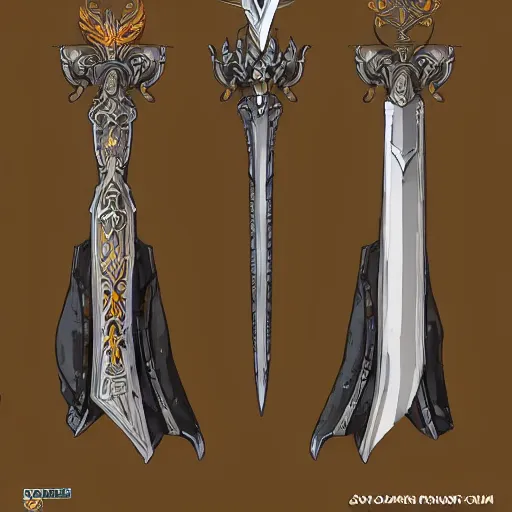 Image similar to fantasy sword concept art