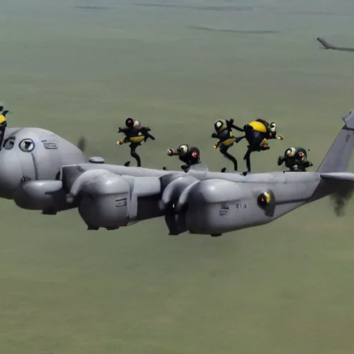 Image similar to ac - 1 3 0 dropping minions into the battlefield