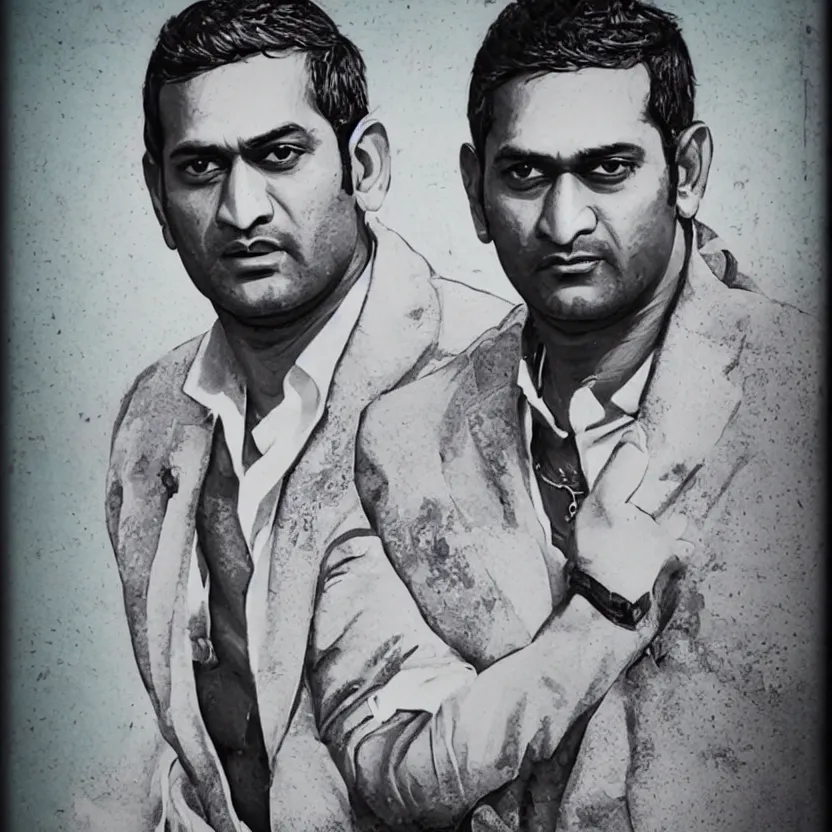 Image similar to portrait of mahendra singh dhoni as a pimp, ultra realistic, highly detailed, canon 3 5 mm photography